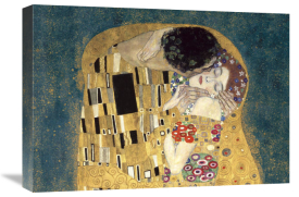 Gustav Klimt - The Kiss, detail (Blue variation)