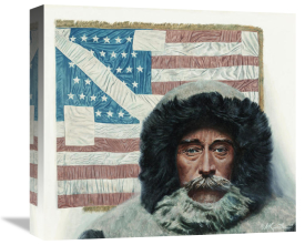 Mort Kunstler - The Flag Reaches North Pole