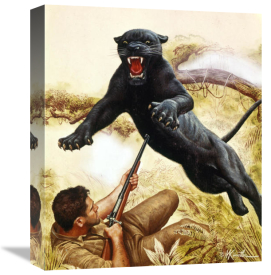 Mort Kunstler - Black Leopard of Sand Mountain