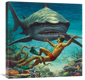 Mort Kunstler - I Fought the Sea Killer