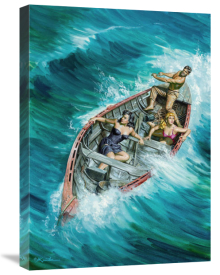 Mort Kunstler - Survivor Carmody's Two Girl Paradise