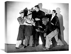 Hollywood Photo Archive - Abbott & Costello - Promotional Still with Frankenstein, Dracula and Wolfman