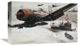Mort Kunstler - The Capture of U-Boat 505