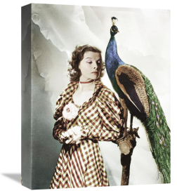 Hollywood Photo Archive - Katherine Hepburn with Peacock