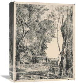 Jean-Baptiste-Camille Corot - The Little Shepherd No 6 1855