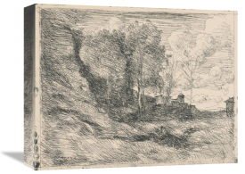 Jean-Baptiste-Camille Corot - Souvenir d'Ostie, 1855