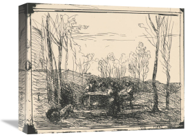 Jean-Baptiste-Camille Corot - Un Dejeuner dans la Clairiere, 1857
