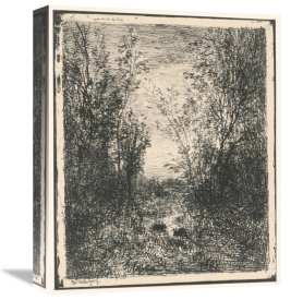 Charles Francois Daubigny - Le Ruisseau dans la Clairiere, 1862