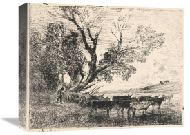 Charles Francois Daubigny - Le Gue, 1862