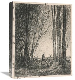 Charles Francois Daubigny - La Rentree du Troupeau, 1862