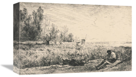 Charles Francois Daubigny - La Fenaison, 1862