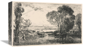 Charles Francois Daubigny - La Machine Hydraulique, 1862
