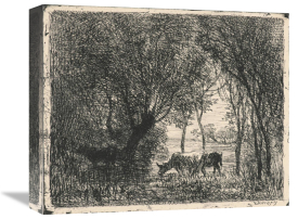 Charles Francois Daubigny - Vaches sous Bois, 1862