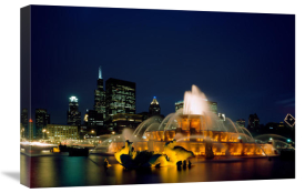 Carol Highsmith - Dusk view of Buckingham Fountain in Chicago Illinois