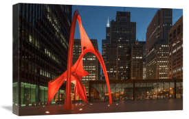 Carol Highsmith - Night view of Chicago Federal Center Chicago Illinois