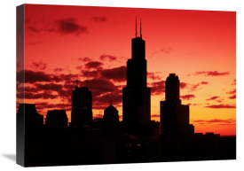 Carol Highsmith - Chicago silhouette Chicago Illinois