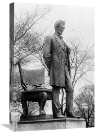 Vintage Chicago - Lincoln statue bronze Chicago Illinois