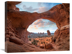Tim Fitzharris - The Windows Section from Double Arch at sunrise, Arches National Park, Utah