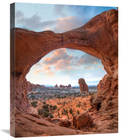 Tim Fitzharris - The Windows Section from Double Arch at sunrise, Arches National Park, Utah