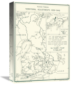 RG 263 CIA Published Maps - Russo-Finish Territorial Adjustments 1939-1946