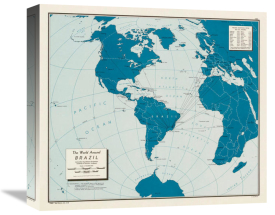 RG 263 CIA Published Maps - The World Around Brazil, 1948