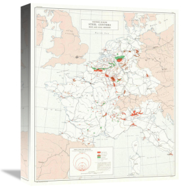 RG 263 CIA Published Maps - Western Europe: Steel Centers Iron and Coal Deposits