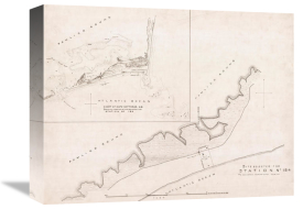 Department of Commerce. Bureau of Lighthouses - Cape Hatteras, North Carolina - Creed's Hill Station, Drawing of Site Selection To Accompany Report, 1917