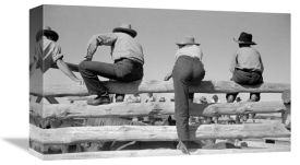 Arthur Rothstein - On a corral fence, Montana, 1939