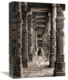 Marc Moreau - At the Temple, India (BW)