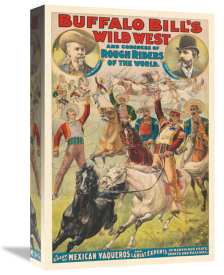 Courier Litho. Co. - Buffalo Bill's Wild West and Congress of Rough Riders of the World: Featuring Mexican Vaqueros, 1899
