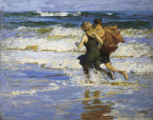 Edward Henry Potthast - At The Beach