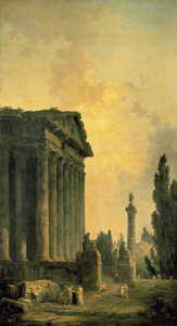 Hubert Robert - Temple Ruins