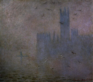 Claude Monet - Houses of Parliament, Seagulls, 1904