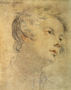 Matteo Rosselli - Head of a Youth