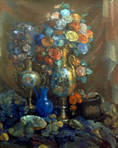 Nikolai Sapunov - Vases, Flowers, Fruits, 1912