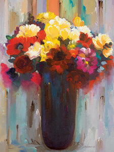 Hooshang Khorasani - Flowers in a Vase III