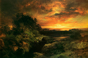 Thomas Moran - Arizona Sunset Near The Grand Canyon