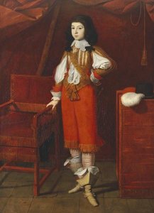 Ecole De Bergamo Autour De - Portrait of a Young Man Wearing Red