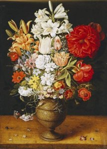 Osias Beert I - Lilies, Peonies, Tulips, Roses, Anemones