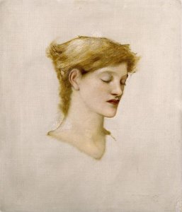 Sir Edward Burne-Jones - The Head of a Woman