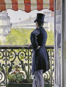 Gustave Caillebotte - Man on a Balcony, Boulevard Haussmann