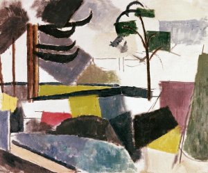 Roger De La Fresnaye - Unfinished Landscape With Tree Branches