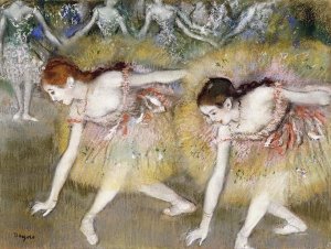 Edgar Degas - Dancers Bending Down