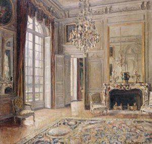 Maurice-Eugene Delaporte - Salon De Madame De Maintenon