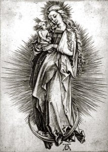 Albrecht Durer - The Virgin and Child On a Crescent