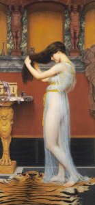 John William Godward - The Toilet