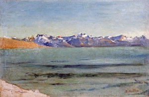 Ferdinand Hodler - Sunrise Over Mont Blanc