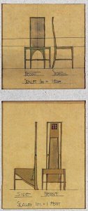 Charles Rennie Mackintosh - Design For Chairs, 1903