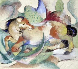 Franz Marc - Jumping Horse