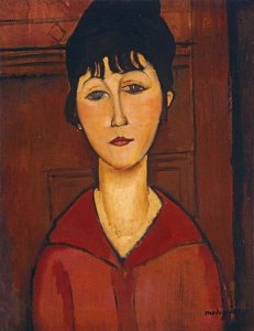 Amedeo Modigliani - Head of a Young Girl